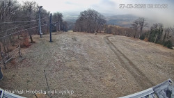 Vrchol Bouřňák, pohled na jih