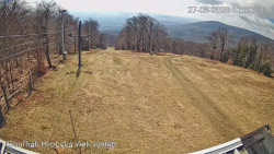 Vrchol Bouřňák, pohled na jih