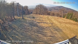 Vrchol Bouřňák, pohled na jih