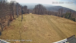 Vrchol Bouřňák, pohled na jih