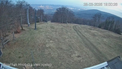 Vrchol Bouřňák, pohled na jih