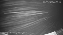 Vrchol Bouřňák, pohled na jih