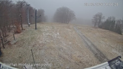 Vrchol Bouřňák, pohled na jih