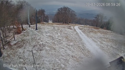 Vrchol Bouřňák, pohled na jih