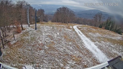 Vrchol Bouřňák, pohled na jih