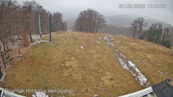 Vrchol Bouřňák, pohled na jih