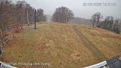 Vrchol Bouřňák, pohled na jih