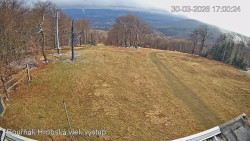 Vrchol Bouřňák, pohled na jih