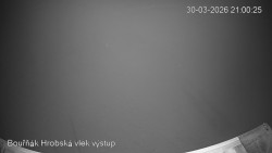 Vrchol Bouřňák, pohled na jih