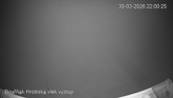 Vrchol Bouřňák, pohled na jih