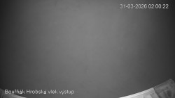 Vrchol Bouřňák, pohled na jih