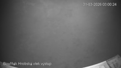 Vrchol Bouřňák, pohled na jih