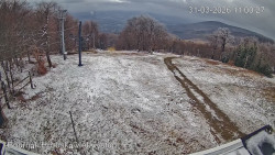 Vrchol Bouřňák, pohled na jih