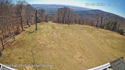 Vrchol Bouřňák, pohled na jih