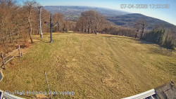 Vrchol Bouřňák, pohled na jih