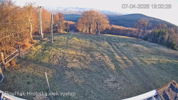 Vrchol Bouřňák, pohled na jih