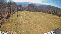 Vrchol Bouřňák, pohled na jih