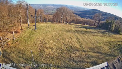 Vrchol Bouřňák, pohled na jih