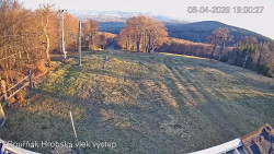 Vrchol Bouřňák, pohled na jih