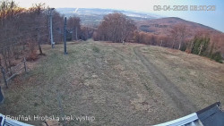 Vrchol Bouřňák, pohled na jih