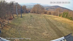 Vrchol Bouřňák, pohled na jih