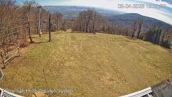 Vrchol Bouřňák, pohled na jih