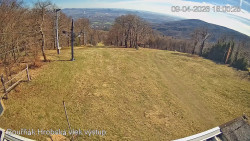 Vrchol Bouřňák, pohled na jih