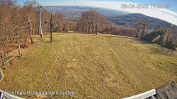 Vrchol Bouřňák, pohled na jih