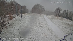 Vrchol Bouřňák, pohled na jih