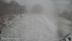 Vrchol Bouřňák, pohled na jih