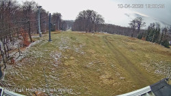 Vrchol Bouřňák, pohled na jih