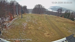 Vrchol Bouřňák, pohled na jih