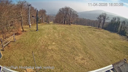 Vrchol Bouřňák, pohled na jih