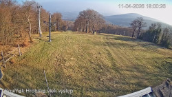 Vrchol Bouřňák, pohled na jih