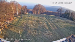 Vrchol Bouřňák, pohled na jih