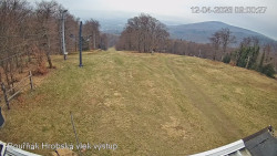 Vrchol Bouřňák, pohled na jih