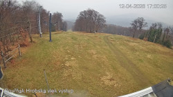 Vrchol Bouřňák, pohled na jih