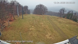 Vrchol Bouřňák, pohled na jih