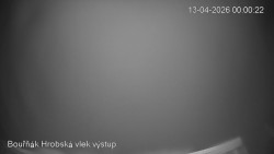 Vrchol Bouřňák, pohled na jih