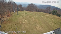 Vrchol Bouřňák, pohled na jih