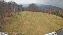 Vrchol Bouřňák, pohled na jih