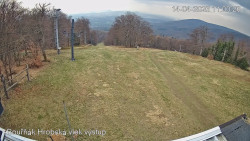 Vrchol Bouřňák, pohled na jih