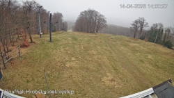 Vrchol Bouřňák, pohled na jih