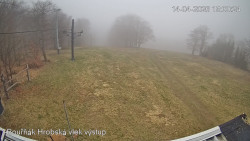 Vrchol Bouřňák, pohled na jih