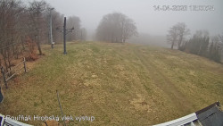 Vrchol Bouřňák, pohled na jih