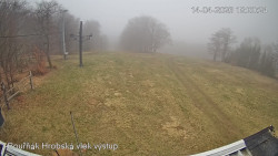 Vrchol Bouřňák, pohled na jih