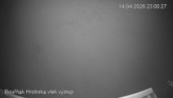 Vrchol Bouřňák, pohled na jih