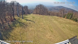 Vrchol Bouřňák, pohled na jih