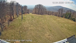 Vrchol Bouřňák, pohled na jih