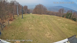 Vrchol Bouřňák, pohled na jih